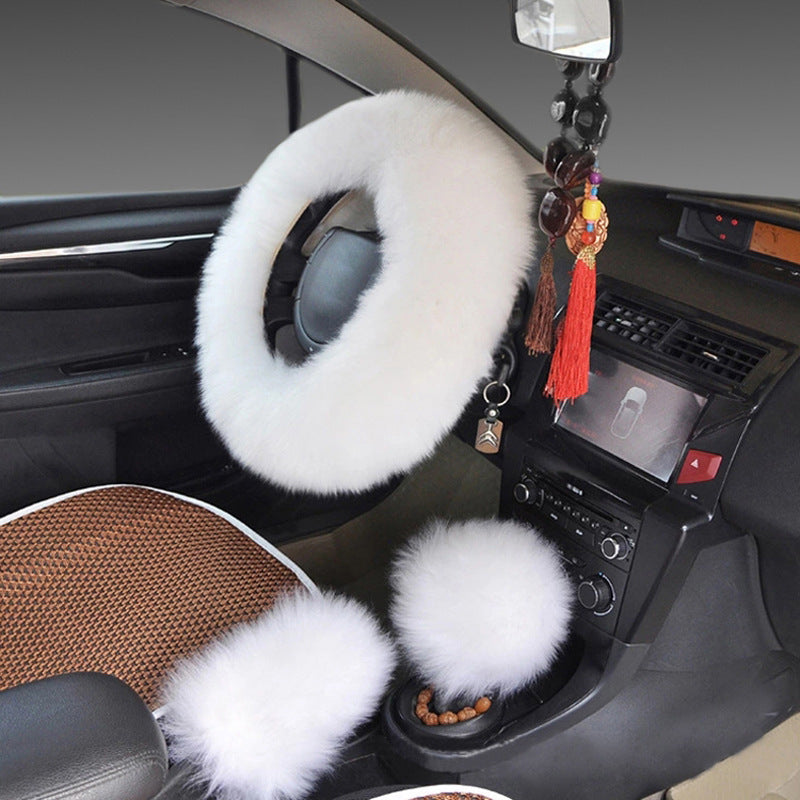 Fluffy steering wheel cover