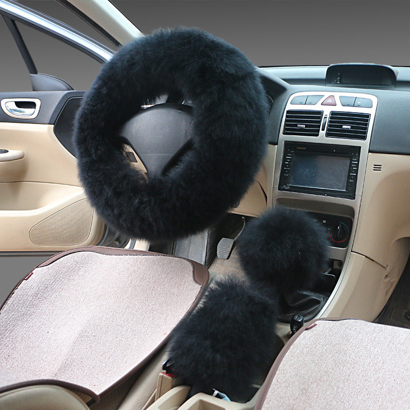 Fluffy steering wheel cover
