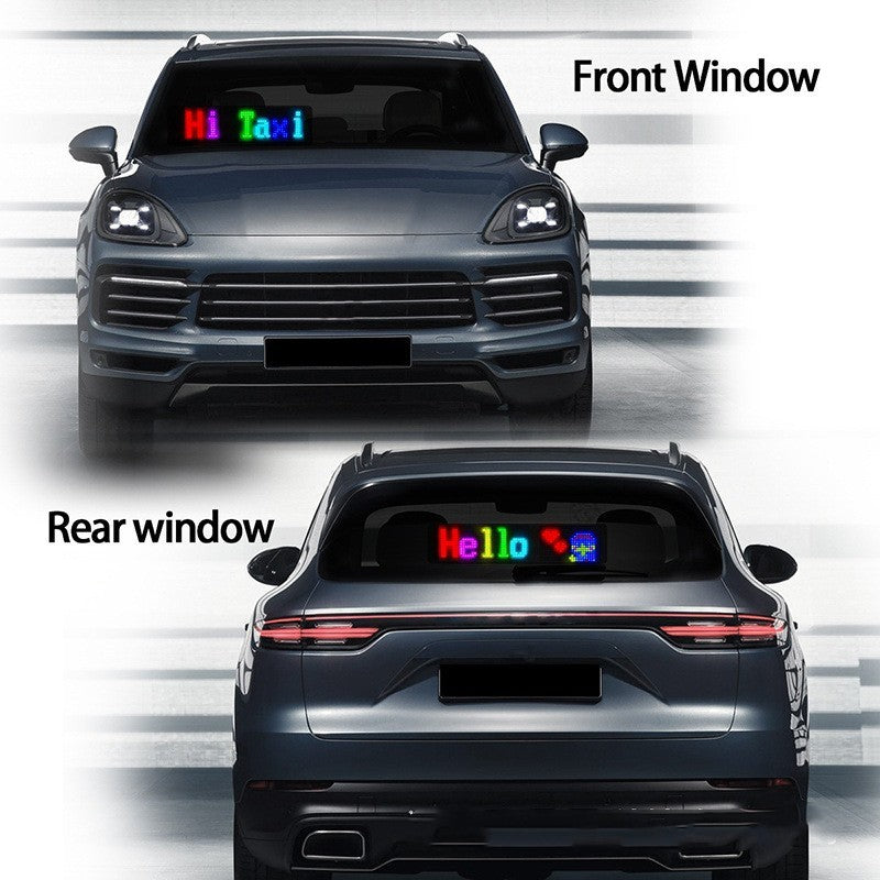 Programmable car LED sign