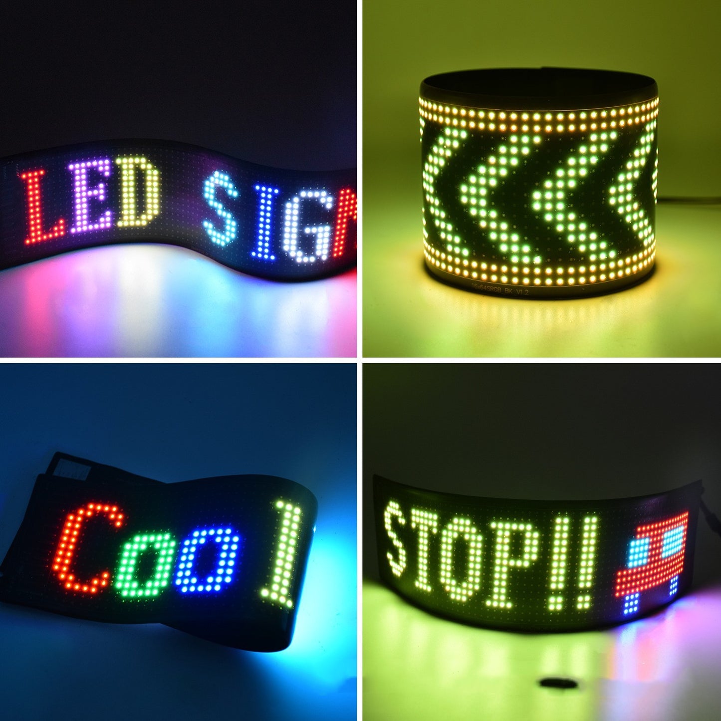 Programmable car LED sign