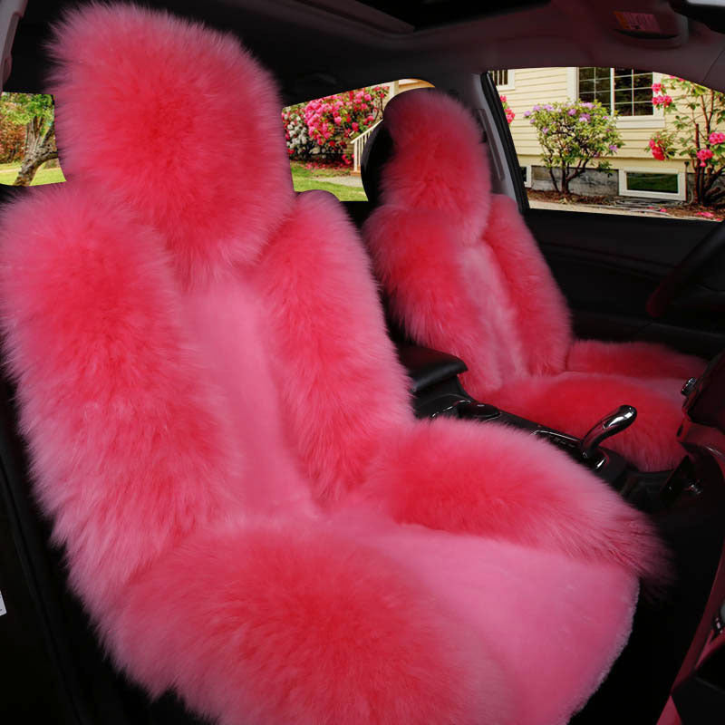 Fluffy car cushion