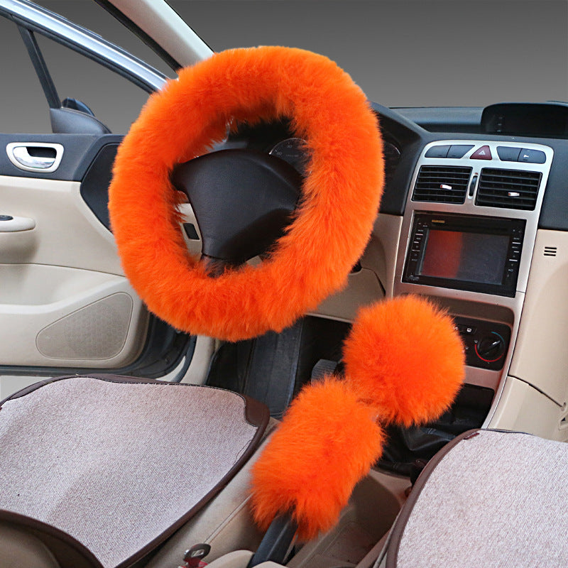 Fluffy steering wheel cover
