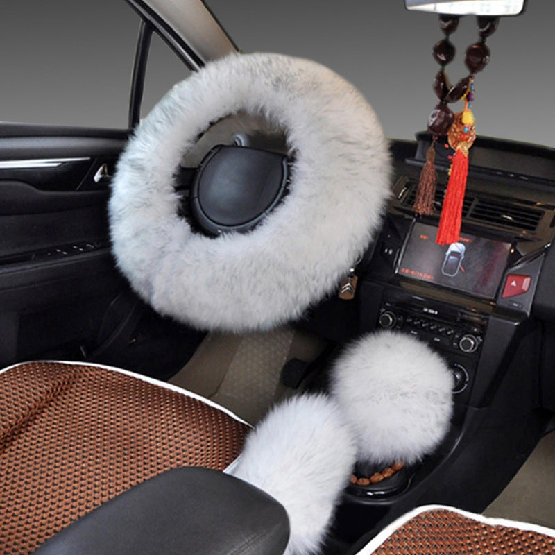 Fluffy steering wheel cover