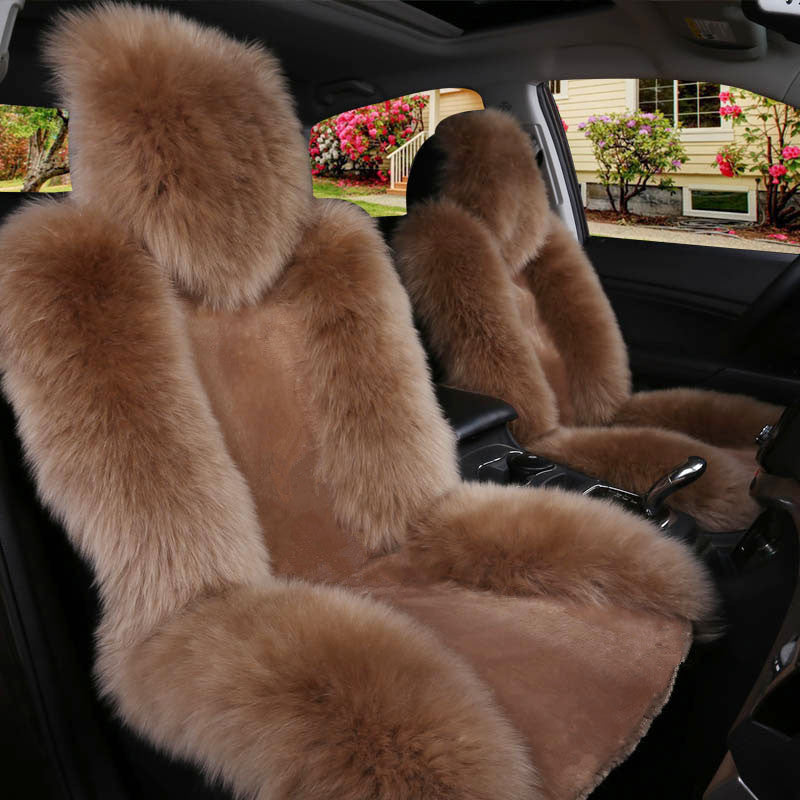 Fluffy car cushion