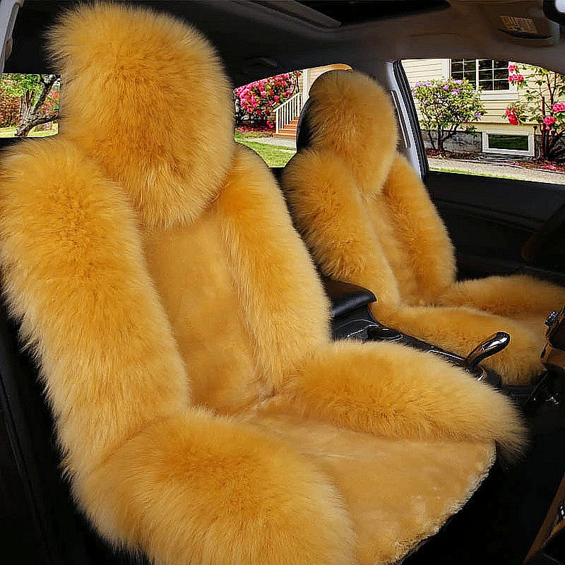 Fluffy car cushion