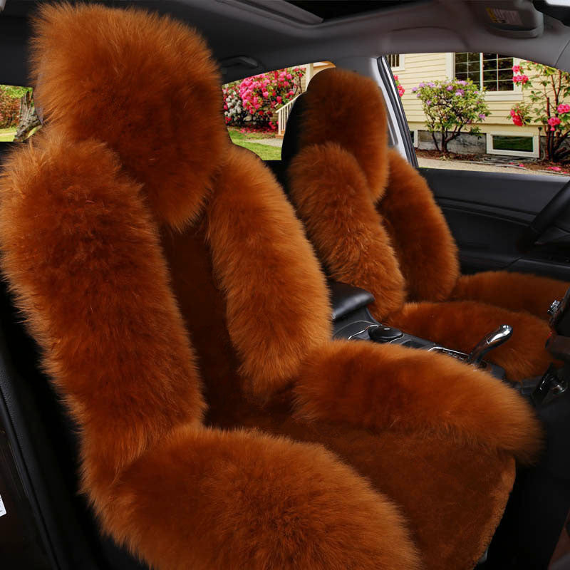 Fluffy car cushion