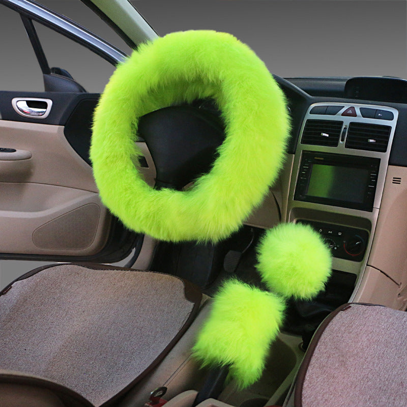 Fluffy steering wheel cover