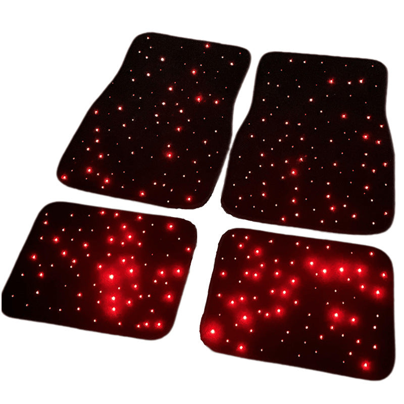 Optic light car mat
