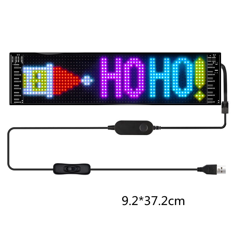 Programmable car LED sign