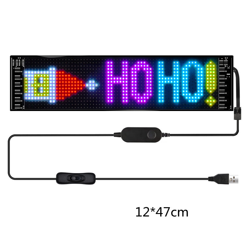 Programmable car LED sign