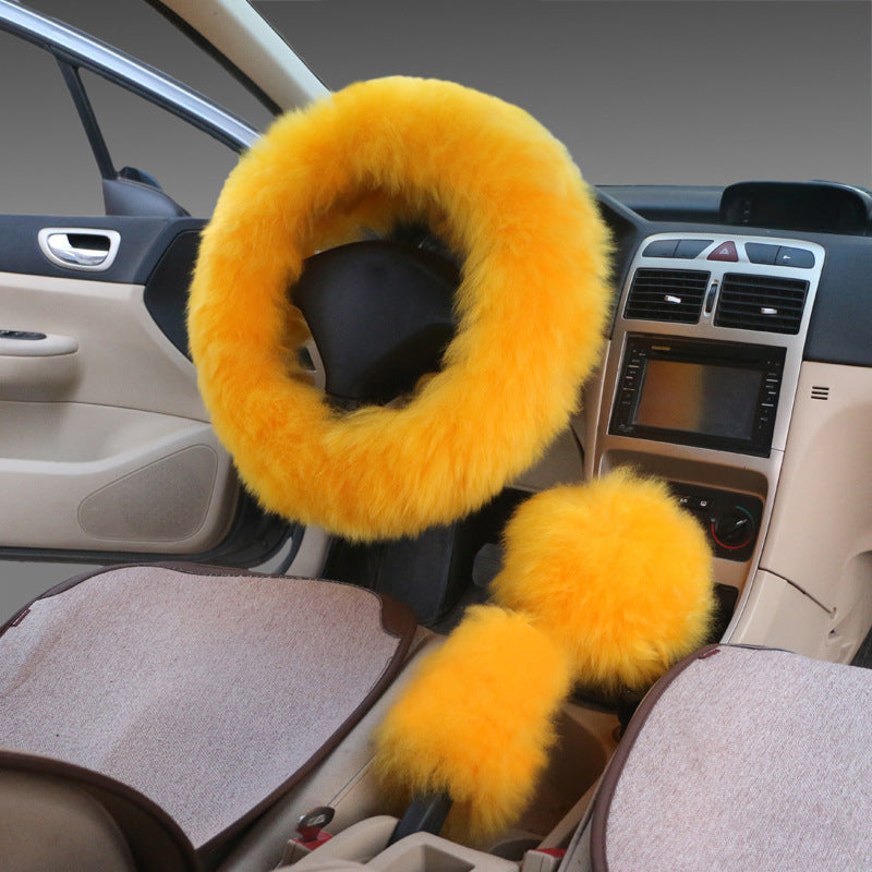 Fluffy steering wheel cover
