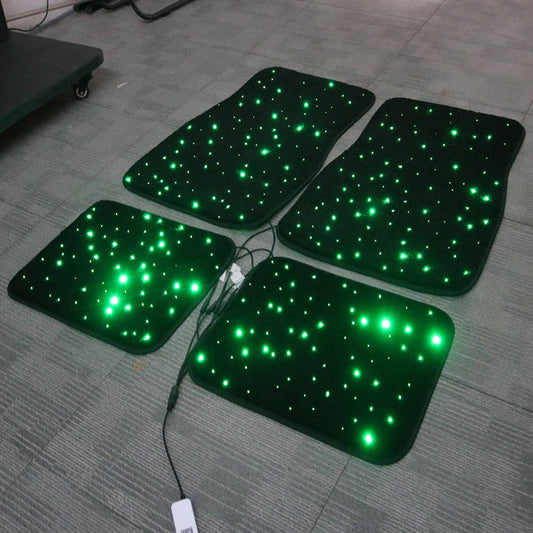 Optic light car mat