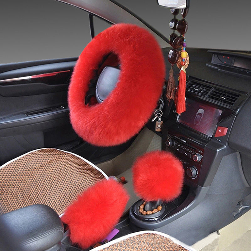 Fluffy steering wheel cover