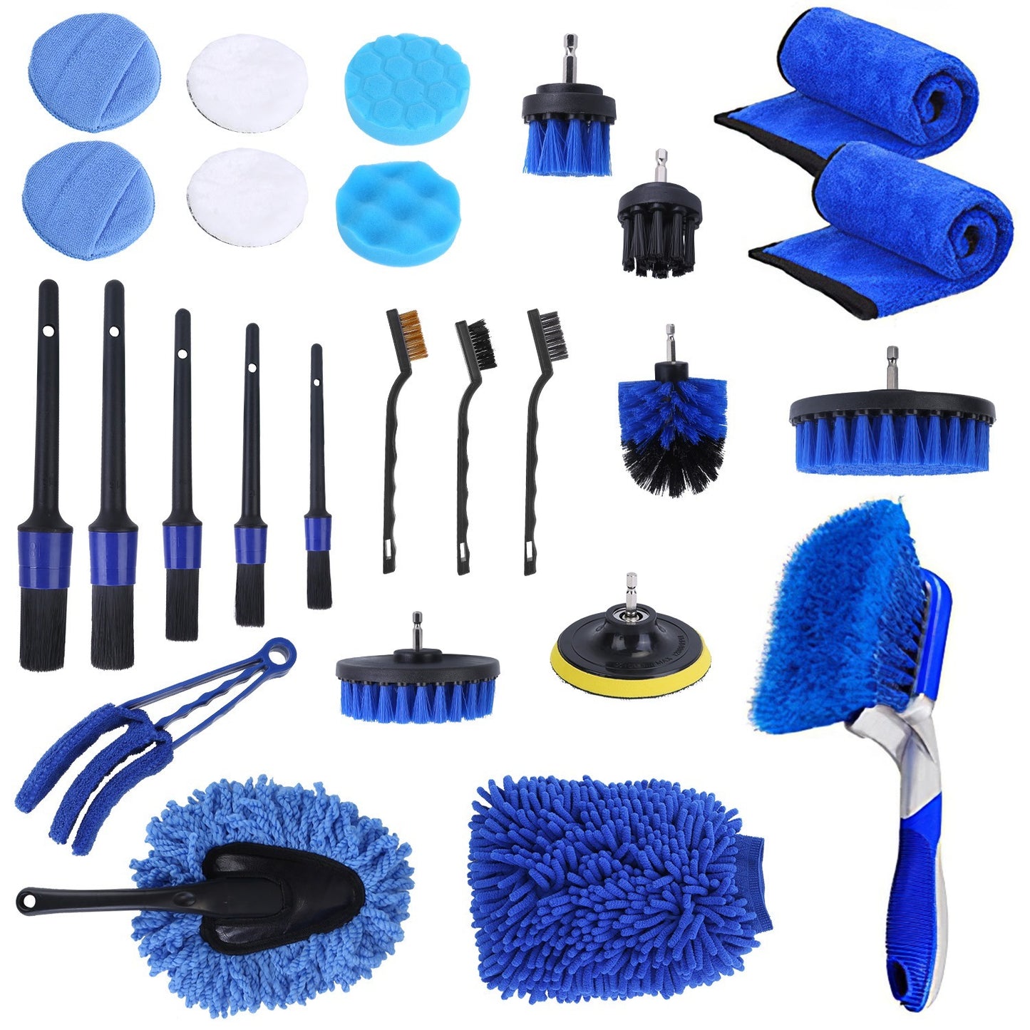 26Pcs car interior cleaning set