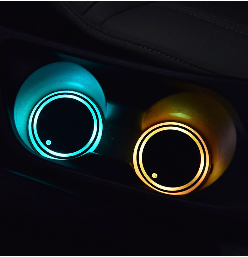 LED lights cup holder