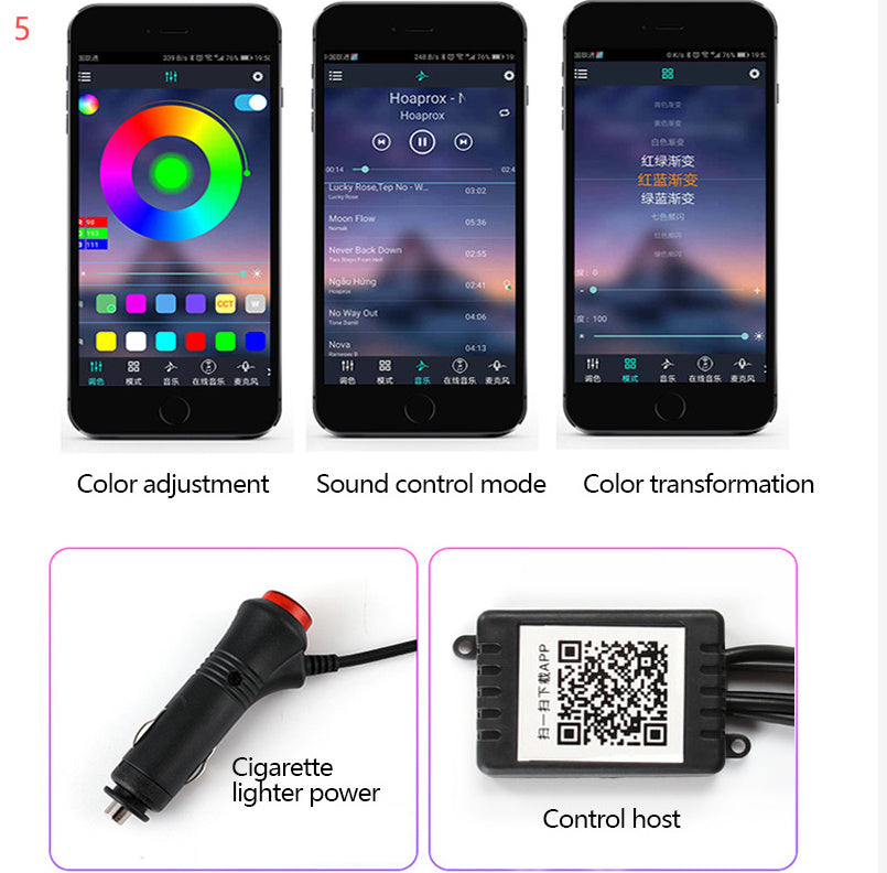 Car ambient interior light