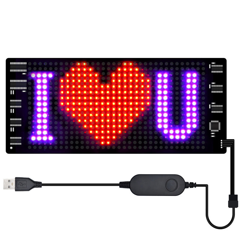 Programmable car LED sign