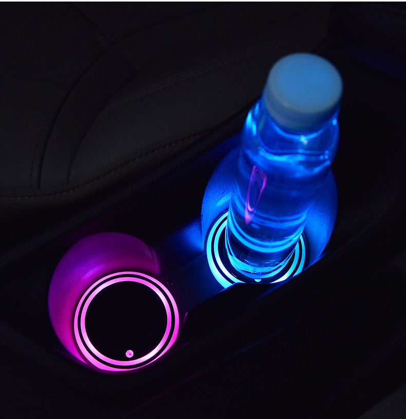 LED lights cup holder