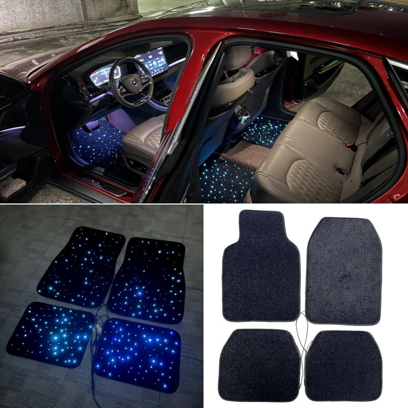 Optic light car mat