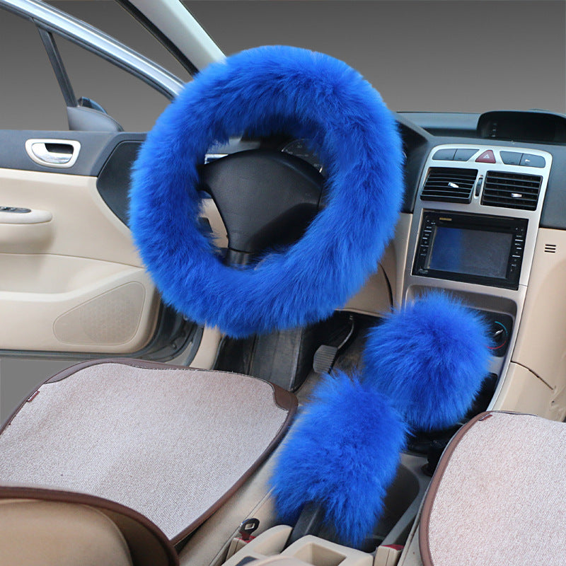 Fluffy steering wheel cover