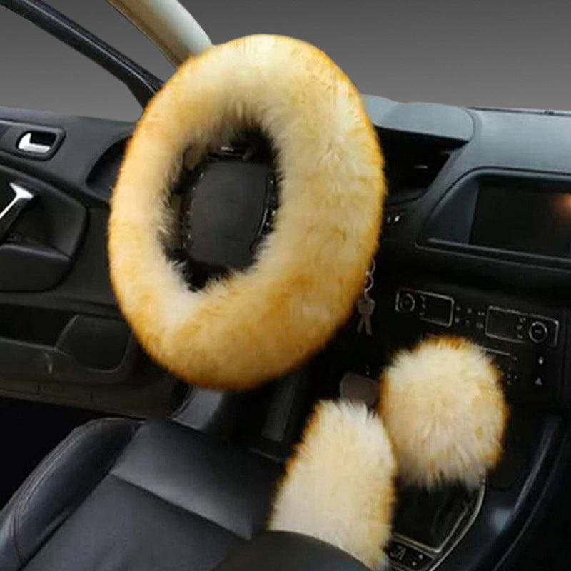 Fluffy steering wheel cover