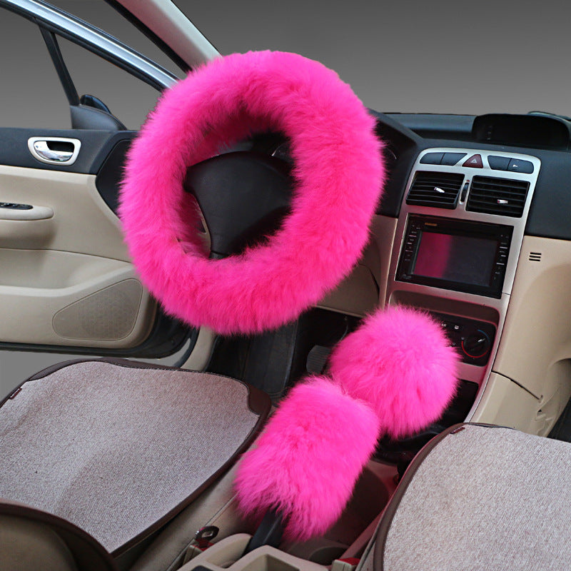 Fluffy steering wheel cover