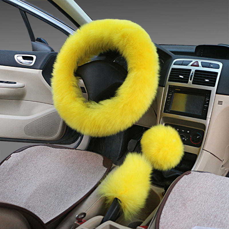 Fluffy steering wheel cover