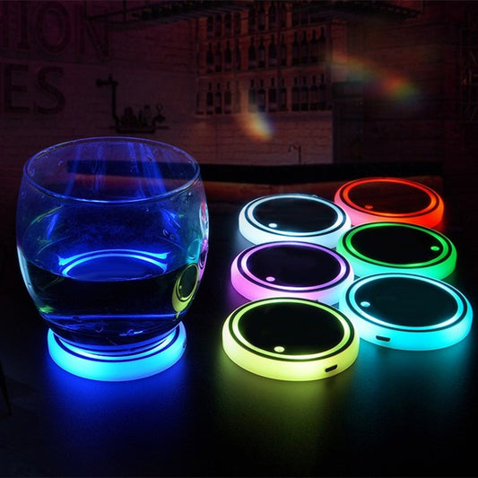 LED lights cup holder