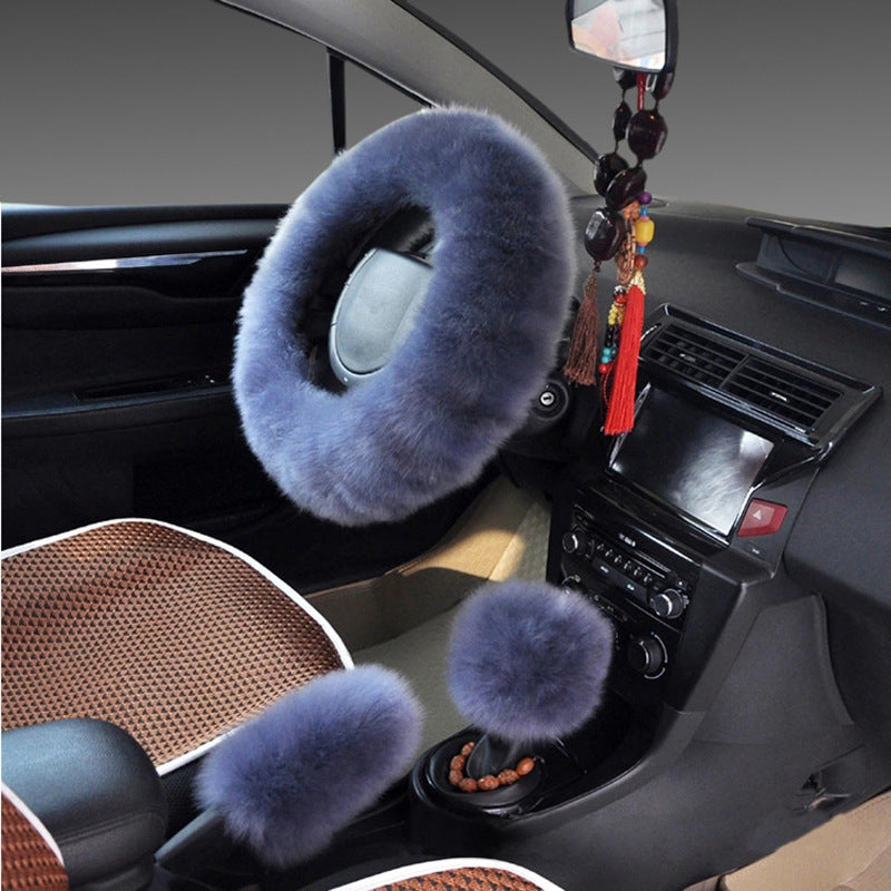 Fluffy steering wheel cover